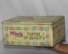 Vintage Milady Toffee Waller & Hartely Ltd Blackpool Ad Litho Tin Box England picture