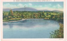 Tupper Lake Raquette River Mount Morris Linen 1940 NY  picture