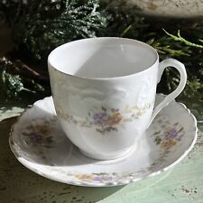 Antique Carl Tielsch C.T Demitasse Cup & Saucer Made in Germany c.1878-1895 picture