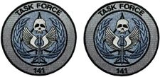 Call of Duty Modern Warfare Task Force 141 Logo Patch | 2PC  HOOK BACKING  3.5