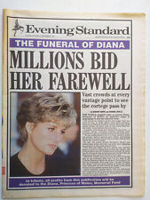 London Evening Standard Newspaper 6th September 1997 The Funeral of Diana picture