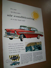 mid-size-mag car ad - 1956 Chevy - air conditioning - center bend mark picture