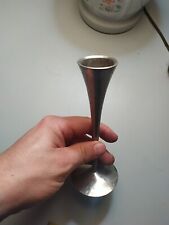 Vintage Made Italy Silver color metal candle holder, patented AFS Pat.D203.210 picture