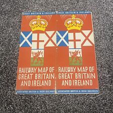 Vintage Rare Railway Map of Great Britain And Ireland British Railways 1930s picture
