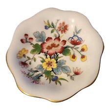 Vtg Coalport Bone China Trinket Dish Tray Small Floral Ming Rose Made in England picture