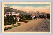 Pasadena CA-California, Foothill Boulevard, Toll House, Vintage c1937 Postcard picture