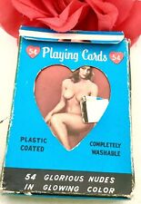 Vintage NUDiE Playing Cards 50s 60s FULL Deck PiN UP Sweetheart w BOX Risque VGC picture