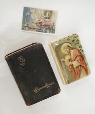 Lot of 2 Antique Pocket Size French Prayer Books (1920s) picture
