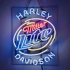 Miller Lite Neon Beer Sign Home Bar Store Pub Decor Vintage Neon Bar Signs 19x15 picture
