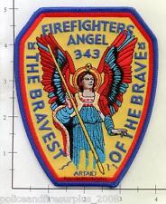 New York - Angel Firefighters NY Fire Dept Patch 9-11 343 Never Forget picture