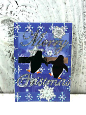 ACEO ARTIST TRADING CARD MERRY CHRISTMAS GLITTER CARD MADE OUT STICKERS GLITTER picture