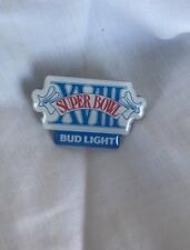 New Lot Of 90 Bud Light Super Bowl XVIII Pin SB18 Redskins Raiders picture