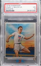1910 Mecca T218 Hassan Tobacco Card, Champions, Chas J. Bacon, Runner, PSA 3 picture