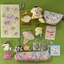 Sanrio Pompompurin Goods Lot of set Pouch Acrylic Key chain Sticker Card Squeeze picture