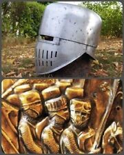 Halloween Medieval Armour SCA HMB 14 Gauge Templar Knight Helmet Combat Armor picture