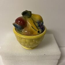 Vintage Shawner Fruit Basket Sugar Bowl picture