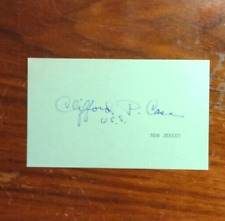 New Jersey  Senator Clifford P. Case (1904-1982) Autograph - Signed Index Card picture