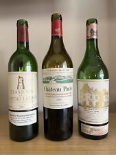 3 Empty Grand Cru Classe Bordeaux Bottles  picture