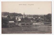 CPA 80 PICARDIE Somme Env. Amiens CONTY General View Train Wagons Goods picture