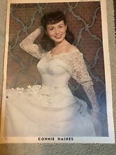 CONNIE HAINES original color portrait SUNDAY NEWS 2/1/48 OLD HOLLYWOOD RARE picture