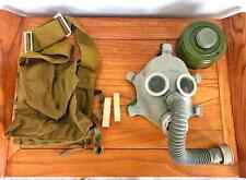 Soviet gas mask for children (1940s) with canister, tubes, and case picture