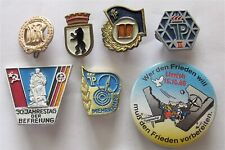 DDR, FORMER EAST GERMANY BERLIN, FALL OF WALL ERNST THALMANN PIONEER ORG. 7 PINS picture