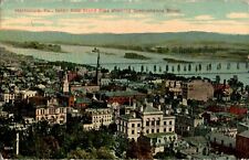 Birdseye View, Susquehanna River, Harrisburg, Pennsylvania PA Postcard picture