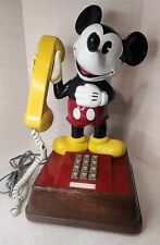 VTG 1976 Disney Mickey Mouse Phone Landline Push Button Telephone Retro Phone picture