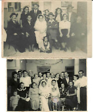 2 photos of a Jewish wedding from a family album Israel - Judaica picture