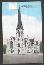 Detroit MI-Michigan, Central Methodist Church, Antique Vintage Souvenir Postcard picture