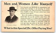 1915 THE COUNTRY GENTLEMAN MAGAZINE CURTIS PUBLISHING ADVERTISING POSTCARD P719 picture