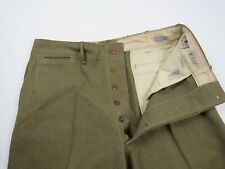 Vtg WWII US M-1937 Wool Field Trouser 1941 Date 33.5