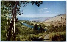 Postcard - Along the tree-lined Snake River - Wyoming picture