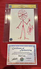 Stan Lee Spider-Man Doodle Sketched & Signed by Stan Lee CGC Marvel Very Rare picture
