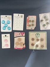Vintage Button LOT 7 Unused LeChic, LaMode, Majesty,Style-Rite,Latest style picture