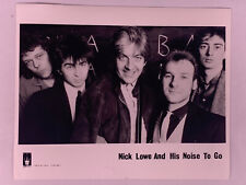 Nick Lowe And His Noise To Go Photo Vintage F-Beat Records Circa Early 80s picture