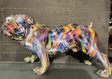 Interior Illusions Smoke Art Resin Standing English Bulldog 30’ Long picture
