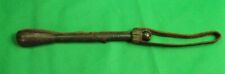 VINTAGE Brown Leather Braided Woven Police Railroad Slapjack Sap jack picture