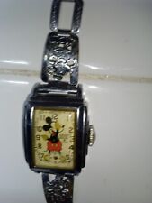  Original.  1939s Ingersoll Kelton Mickey Mouse Rare Watch as is   Not Working  picture