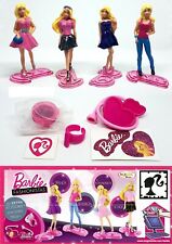 BARBIE FASHIONISTAS COMPLETE SET WITH PAPERS KINDER JOY SURPRISE EGG TOYS 2012 picture