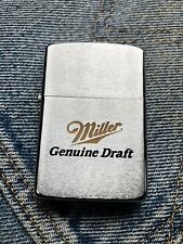Vintage Zippo  Miller Genuine Draft Beer Lighter |RARE  Great Condition picture