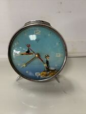 Vintage Shanghai China Diamond Animated Seal Alarm Clock Ball Circus Blue picture