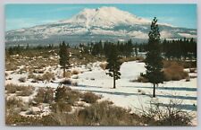 Mount Shasta California, Snow Capped Mount Shasta Scenic View, Vintage Postcard picture