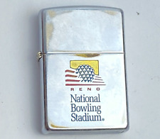 1995 Vintage Zippo Lighter Advertising Reno National Bowling Stadium picture