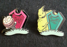 Set of 2 DLR Nightmare Before Christmas Tombstone (Teddy & Oogie) Pins~2002~EUC picture
