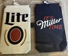 NEW LARGE Miller Lite SIGN BEER Metal duel Sign RARE Man Cave picture