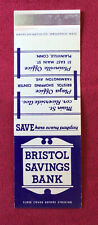 Matchbook Cover Bristol Savings Bank Bristol Plainville CT picture