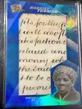 HARRIET TUBMAN - JUMBO HANDWRITTEN RELIC CARD - RARE PIECES PAST CARD picture