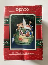 ENESCO 1991 ALL I WANT FOR CHRISTMAS ORNAMENT 577618 picture