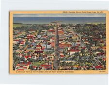 Postcard Looking Down State Street front the Air, Santa Barbara, California picture